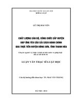 chất lượng cán bộ công chức cấp huyện đáp ứng yêu cầu cải cách hành chính qua thực tiễn huyện đông sơn thanh hóa 