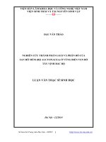 Nghiên cứu thành phần loài và phân bố của san hô mềm (Bộ Alcyonacea) ở vùng biển ven bờ Tây vịnh Bắc Bộ