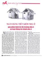 Ngân hàng tiết kiệm nhà ở góp phần bình ổn thị trường nhà ở và hoạt động tài chính nhà ở 