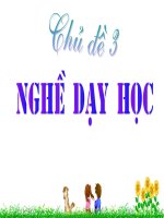 Chủ đề 1  nghề dạy học