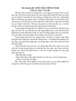 CHUYÊN đề SINH THÁI THÍCH NGHI 