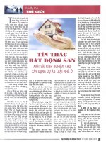 Tín thác bất động sản   một vài kinh nghiệm cho xây dựng dự án luật nhà ở 