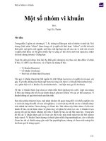 Một số nhóm vi khuẩn 