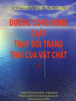 Bài giảng   đường cong nóng chảy thay đổi trạng thái của vật chất