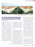 Tín thác bất động sản, một vài kinh nghiệm cho xây dựng dự án luật nhà ở tại việt nam 