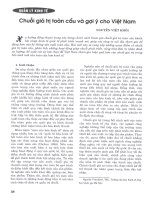 Chuỗi giá trị toàn cầu và gợi ý cho việt nam 