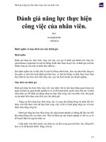 Ðánh giá năng lực thực hiện công việc của nhân viên  