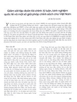 Giám sát tập đoàn tài chính lý luận, kinh nghiệm quốc tế và một số giải pháp chính sách cho việt nam 