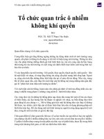 Tổ chức quan trắc ô nhiễm không khí quyển 