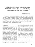 Giải pháp hỗ trợ doanh nghiệp dệt may việt nam chuyển dịch cơ cấu thị trường hướng mạnh vào thị trường nội địa 