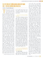 Tái cấu trúc hệ thống ngân hàng việt nam 2011   2013 và những vấn đề đặt ra 