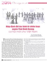 Hiệp định đối tác kinh tế chiến lược xuyên thái bình dương cơ hội mới cho việt nam 