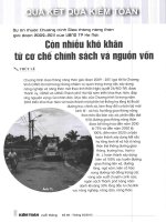 Dự án thuộc chương trình giao thông nông thôn giai đoạn 2009   2011 của UBND TP hà nội còn nhiều khó khăn từ cơ chế và chính sách và nguồn vốn 