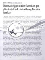 Chính sách tỷ giá của việt nam nhằm góp phần ổn định kinh tế vĩ mô trong điều kiện hội nhập 