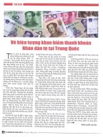 Về hiện tượng khan hiếm thanh khoản nhân dân tệ tại trung quốc 
