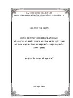 đảng bộ tỉnh quảng bình lãnh đạoxây dựng và phát triển nguồn nhân lực thời kỳ đẩy mạnh công nghiệp hóa, hiện đại hóa  1997 2010  