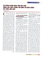 Hệ thống ngân hàng tỉnh bắc cạn nâng cao chất lượng tín dụng và hoạt động an toàn, hiệu quả 