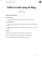 Kiểm tra khả năng di động 