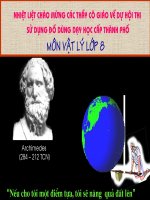 Bài giảng vật lý 8 thực hành nghiệm lại lực đẩy acsimet (5) 