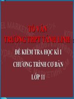 ĐỀ THAY SÁCH 11