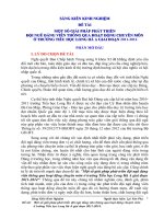 SKKN một số giải pháp phát triển đội ngũ đảng viên thông qua hoạt động chuyên môn ở trường tiểu học long hà a 