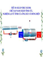 Bài giảng điện tử vật lý 9 thực hành chế tạo nam châm vĩnh cửu (7) 