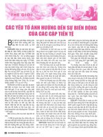 Các yếu tố ảnh hưởng đến sự biến động của các cặp tiền tệ 