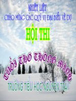 Chương trình hội thi  tuổi thơ thông minh