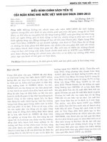 Điều hành chính sách tiền tệ của ngân hàng nhà nước việt nam giai đoạn 2009 2013 