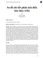 Sơ đồ chi tiết phân tích điều hòa thủy triều 