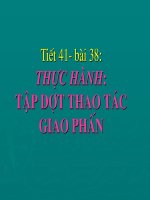 Bài giảng sinh học 9 thực hành tập dượt thao tác giao phấn (1) 