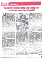 Bóng ma khủng hoảng kinh tế thế giới có trỗi dậy trong thời gian tới 