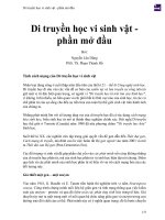 Di truyền học vi sinh vật   phần mở đầu 