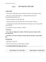 Giáo án địa lý 4 bài 2 dãy hoàng liên sơn 3 