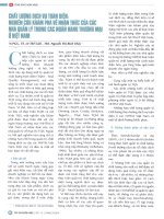 Chất lượng dịch vụ toàn diện nghiên cứu khám phá về nhận thức của các nhà quản lý trong các ngân hàng thương mại ở việt nam 