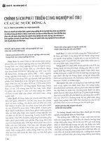 Chính sách phát triển công nghiệp hỗ trợ của các nước đông á 