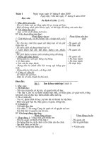 giáo án lớp 1 tuần 1 đến tuần 6