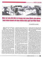 Một số vấn đề đặt ra trong các quy định của pháp luật hiện hành về bảo hiểm tiền gửi tại việt nam 