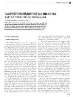 Giải pháp thu hồi nợ thuế sau thanh tra tại cục thuế thành phố hà nội 