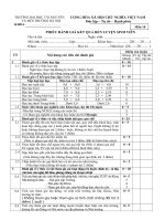 Phiếu đánh giá rèn luyện của HSSV hệ chính quy tập trung   đh tài nguyên môi trường HN 