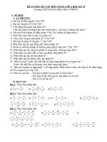 đề cương ôn tập môn toán lớp 6 học kì 2