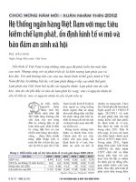 Hệ thống ngân hàng việt nam với mục tiêu kiềm chế lạm phát, ổn định kinh tế vĩ mô và bảo đảm an sinh xã hội 