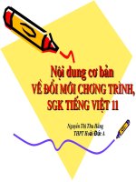 Đổi mới chương trình dạy tiếng việt