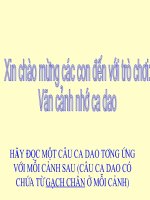 Trò chơi đoán ca dao