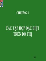 CÁC tập hợp đặc BIỆT TRÊN đồ THỊ