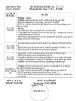 Kế hoạch chủ đề 6 Tết và mùa xuân