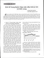 Kinh tế trung quốc thập niên đầu thế kỷ XXI và triển vọng 