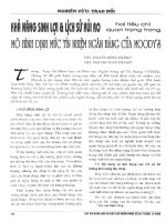 Khả năng sinh lợi  lịch sử rủi ro hai tiêu chí quan trọng trong mô hình định mức tín nhiệm ngân hàng moodys 