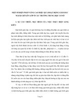 SKKN một số BIỆN PHÁP NÂNG CAO HIỆU QUẢ HOẠT ĐỘNG GIÁO DUC NGOÀI GIỜ lên lớp ở các TRƯỜNG TRUNG học cơ sở 