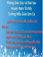 Giáo án âm nhạc vận động bài cả nhà thương nhau